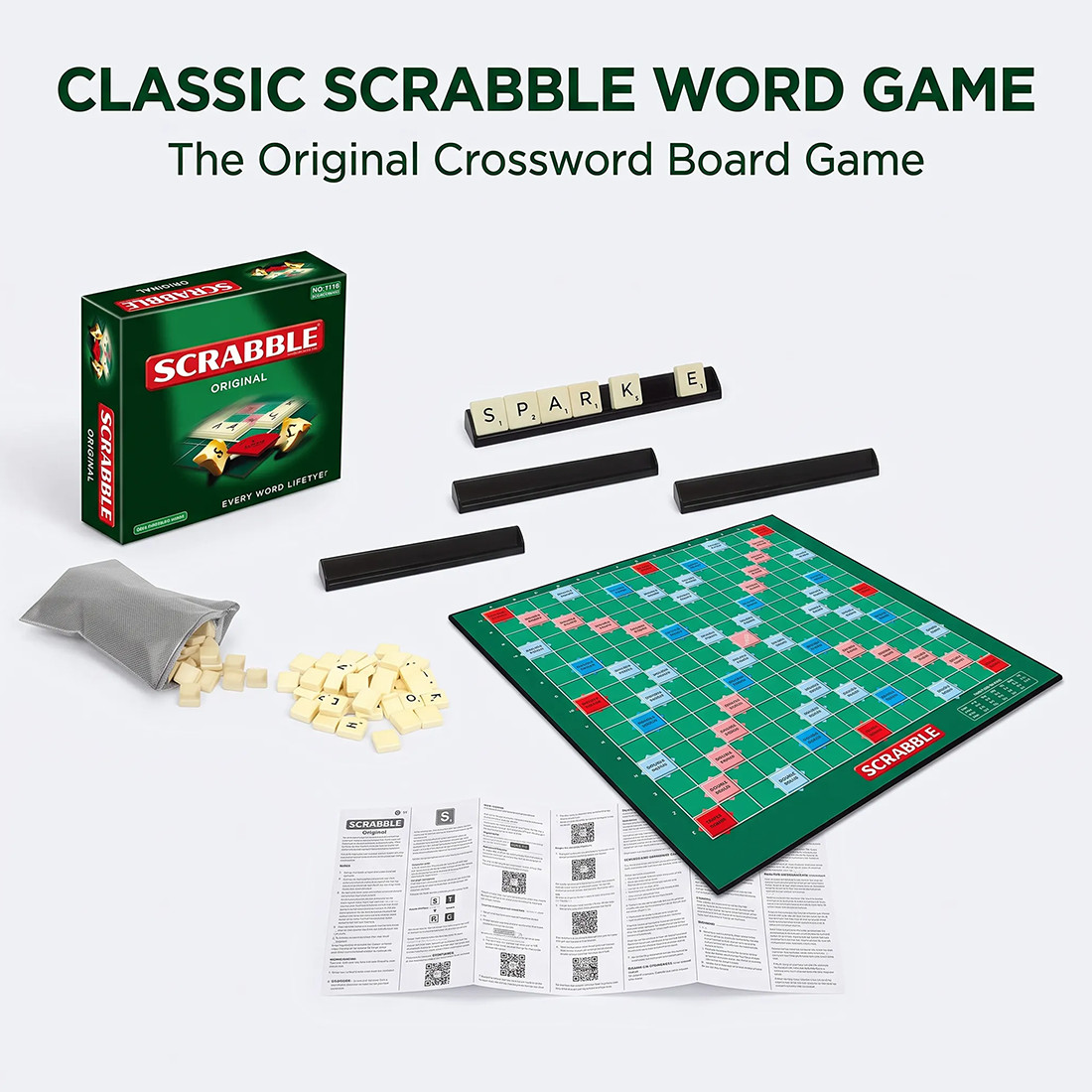 Scrabble Original Classic Board Game Toy New & Sealed Family Kids A Dult Edition photo 2
