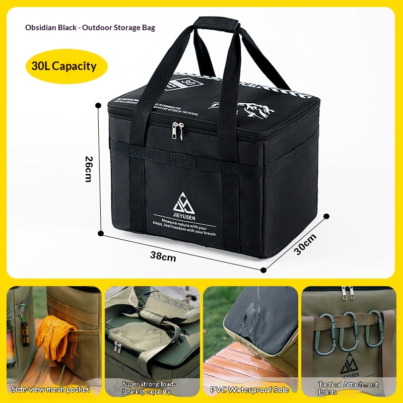Outdoor Camping Gear Storage Bag, Cooking Utensils, Tableware, Miscellaneous Items Bag, Portable Tools And Accessories, Gas Canister, Cassette Stove, Camping photo 5