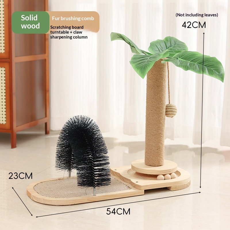 Cat Climbing Frame With Solid Wood Scratching Board, Durable Scratch-Resistant Cat Teaser Stick, Not Easy To Shed Debris, Cat Toy, Pet Supplies, Cross-Border Hot Seller photo 7