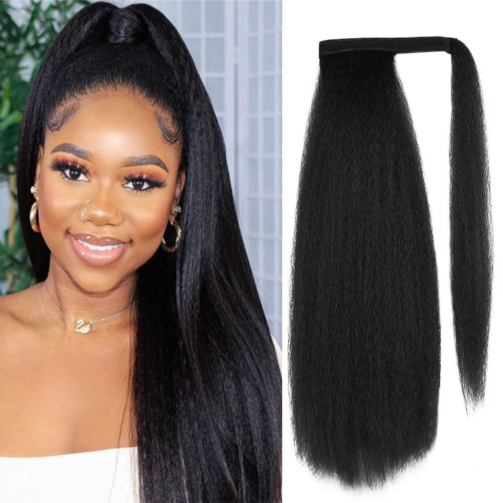 Women's Velcro Fluffy Curly Ponytail Wig photo 1