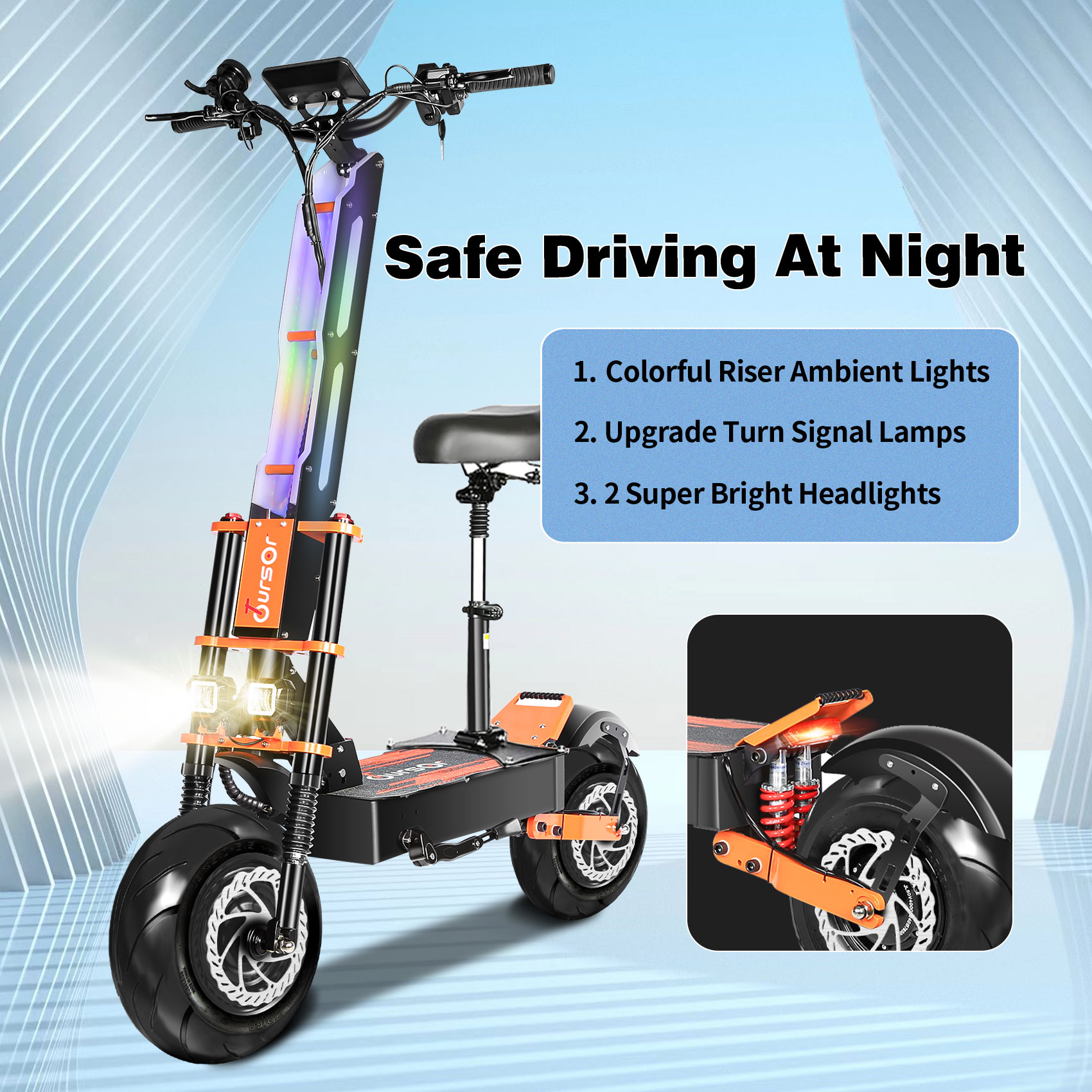 X8 Commuter Electric Scooter With 13-inch Wheels And 32 Mph Highway-Rated Tires photo 8
