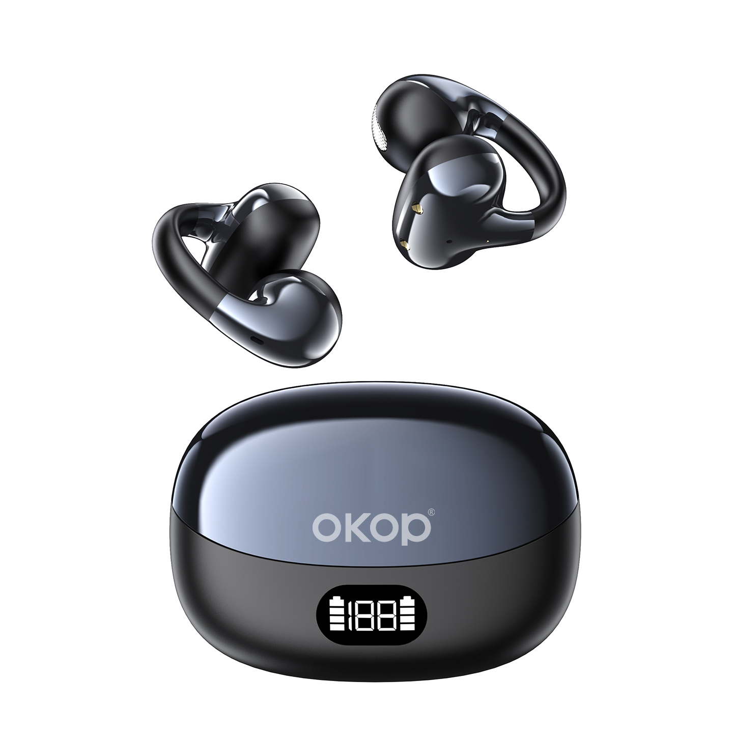 KP-225 Best-selling Wireless Bluetooth Ear-Clip Headphones Long Battery Life High-Quality Audio Low Latency For Music Gaming Factory Direct In Stock photo 2