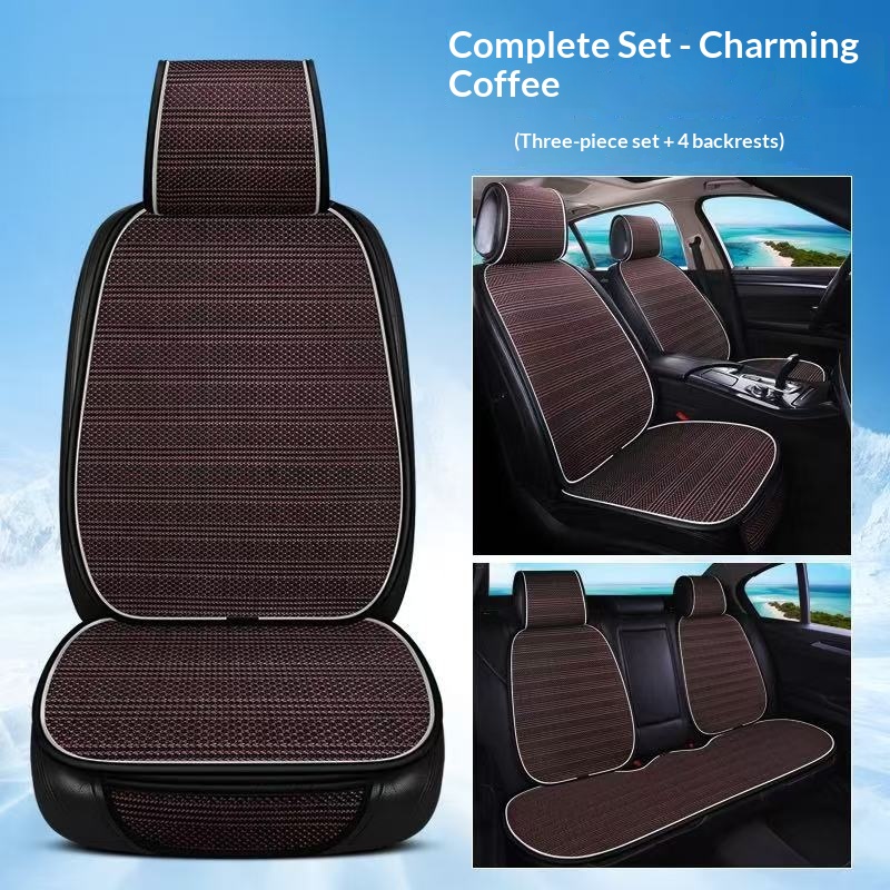 Simple Ice-silk Half-coverage Universal Car Seat Covers photo 7