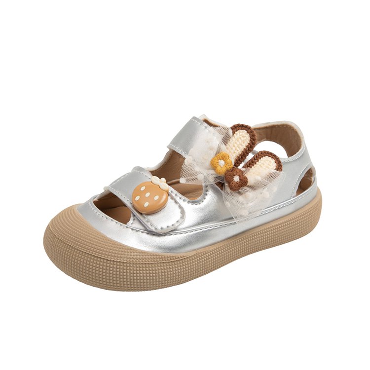 Girl Baby Cute Pendant Sandals Summer New Children's Princess Shoes Baotou Little Girl Soft Soled Shoes photo 2