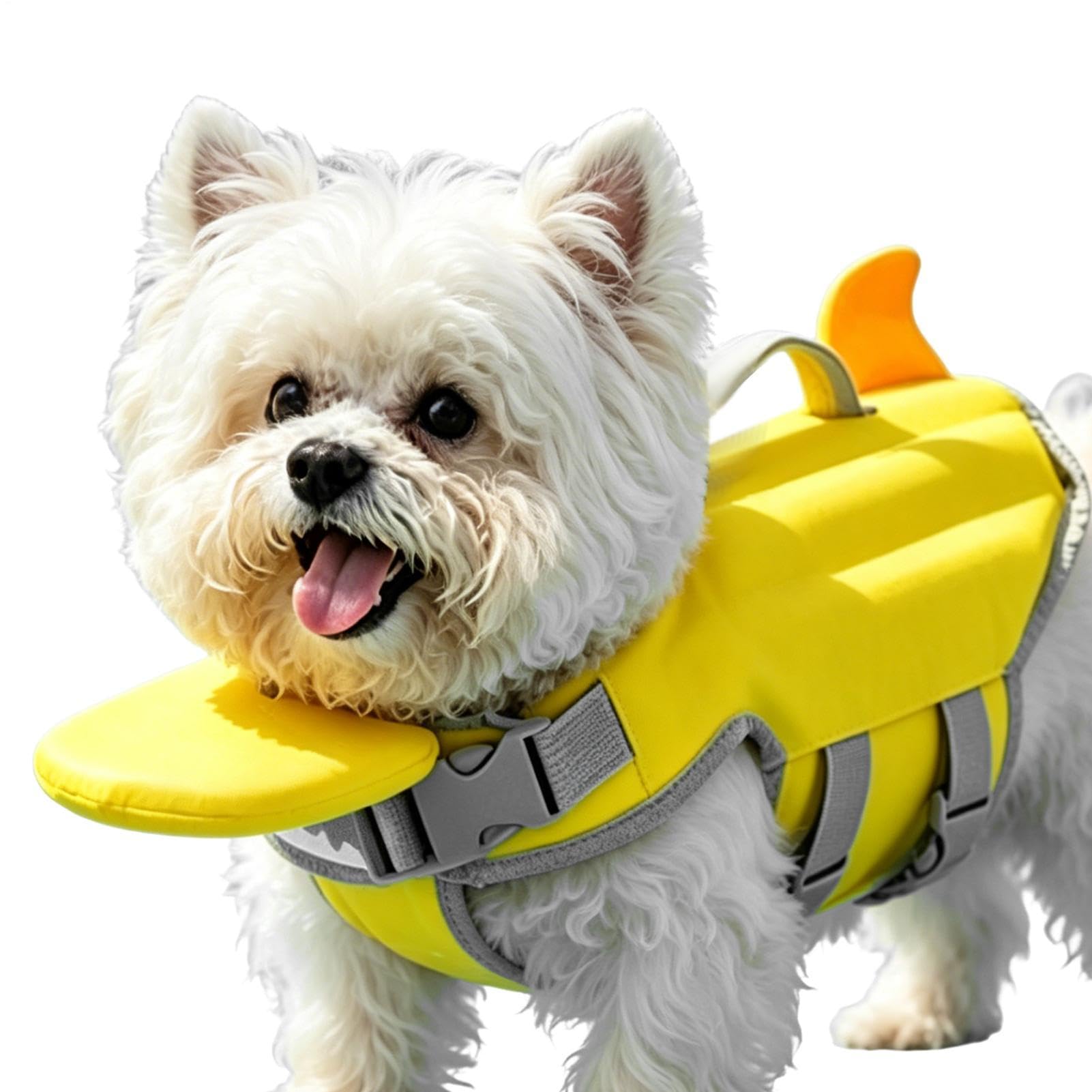 Dog Life Jacket - Cute Dog Life Vest For Swimming Boating With High Buoyancy And Rescue Handle, Adjustable Pet Floating Jacket  Puppy Floating Swim Vest For Small Medium And Large Pet photo 1