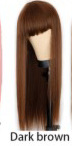 Qi Bangs Black And Brown Long Straight Hair photo 3