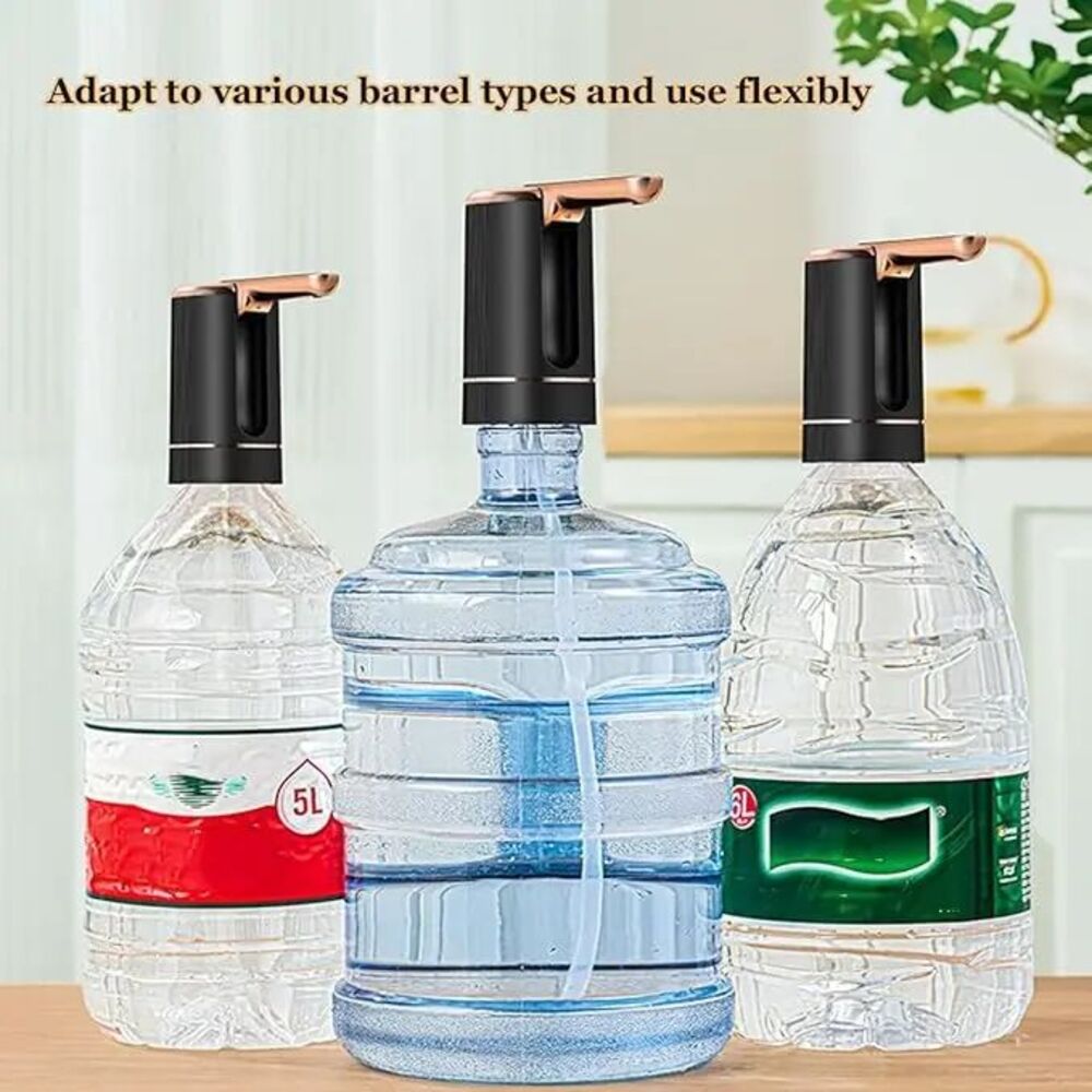 Electric Water Bottle Pump Foldable Automatic Water Dispenser Pump For 1-5 Gallon With Dosing, USB-C Rechargeable, Stainless Steel Sinker For Home Office Camping RV Bedside photo 5
