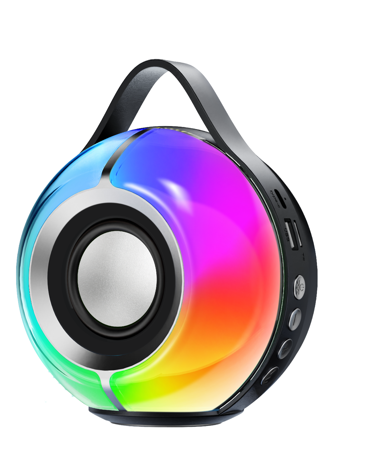 KP-822 Best-selling Wireless Bluetooth Speaker Featuring A Portable Handle Vibrant RGB Lighting And Long Battery Life Factory Stock Available For Outdoor Use photo 1
