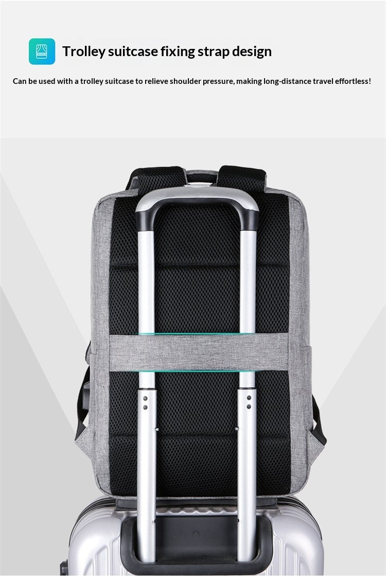 New Backpack For Men, Large Capacity Backpack, Multifunctional Backpack, Business Computer Bag, USB Charging Backpack - Black photo 3