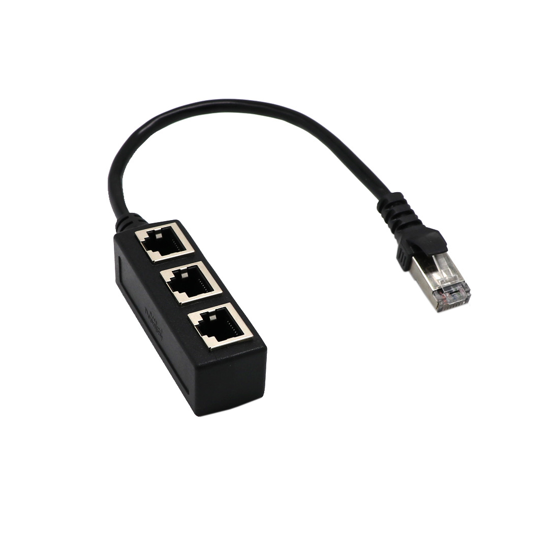 Network Cable Adapter Cable Connecting Line One Male 3 Bus CATE 6 Line photo 1