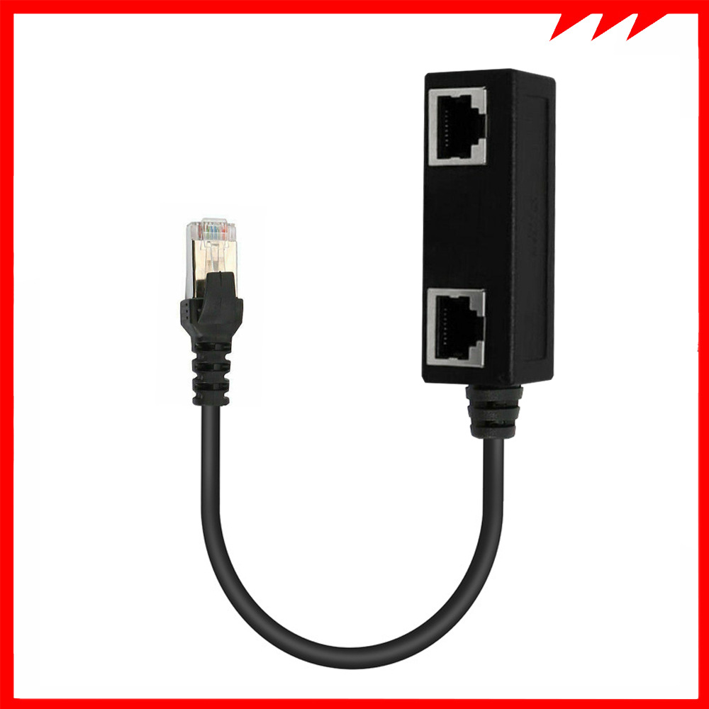 Network Cable Adapter Cable Connecting Line One Male 3 Bus CATE 6 Line photo 3