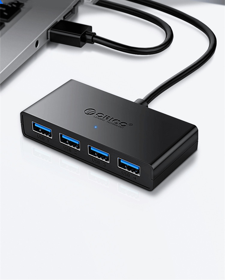ORICO G11-H4 Laptop USB3.0 Hub HUB Extension Cable With Auxiliary Power Supply Port photo 2