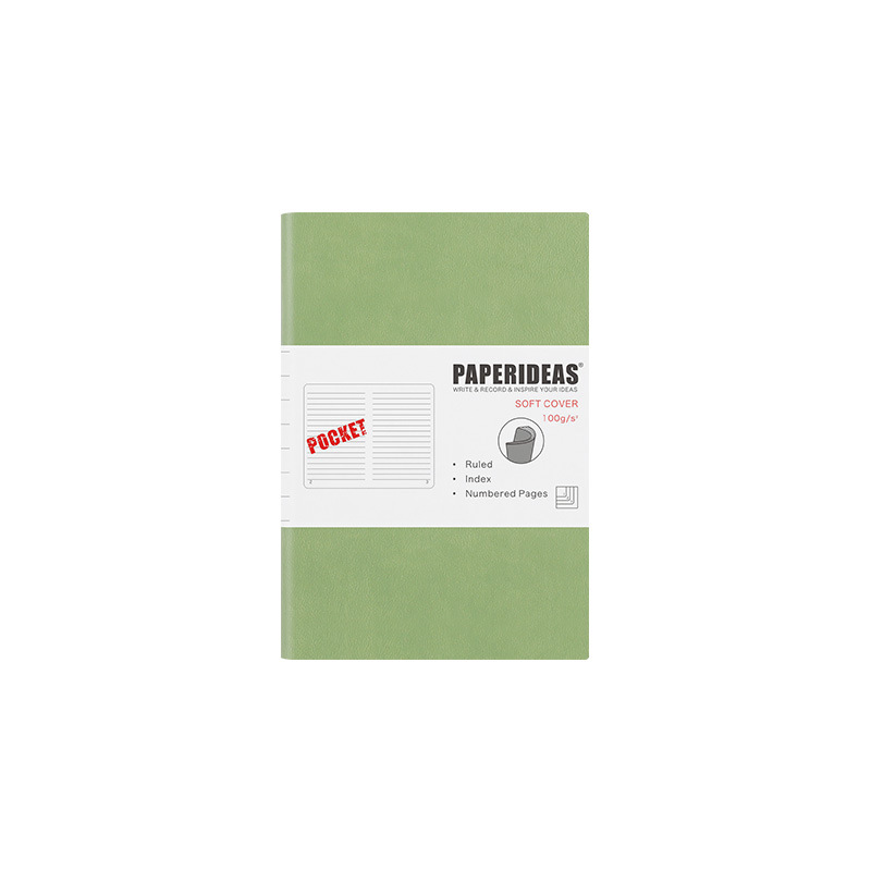 Soft leather Notebook aA6 Diary Portable Portable Small Notepad With Blank Page Number Pocket Book photo 1