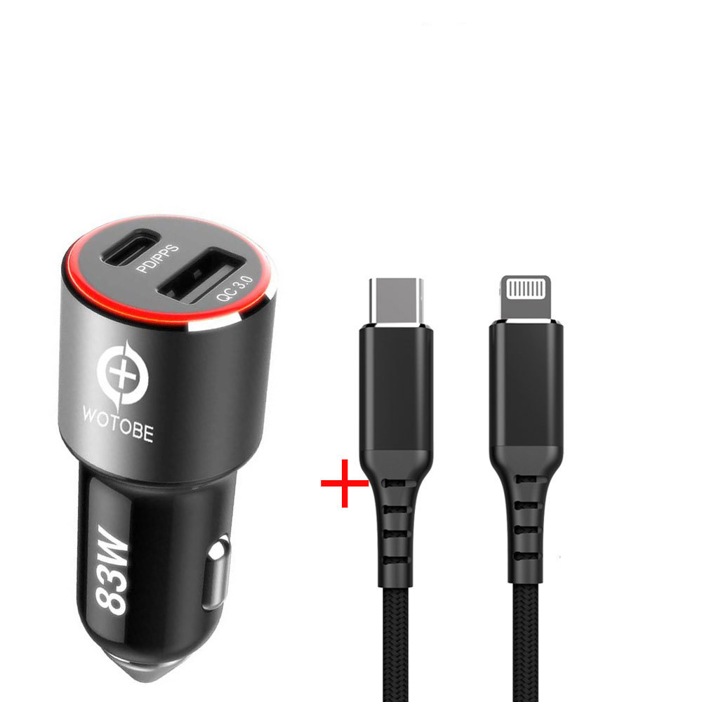 Compatible with Apple, 83W fast Car Charger,1port USB C PPSPD 65W 45W 30W 20W,1port QC3.0 for xiaomi TYPE C laptop tablet iphone 12 S20Note 10 20 photo 1