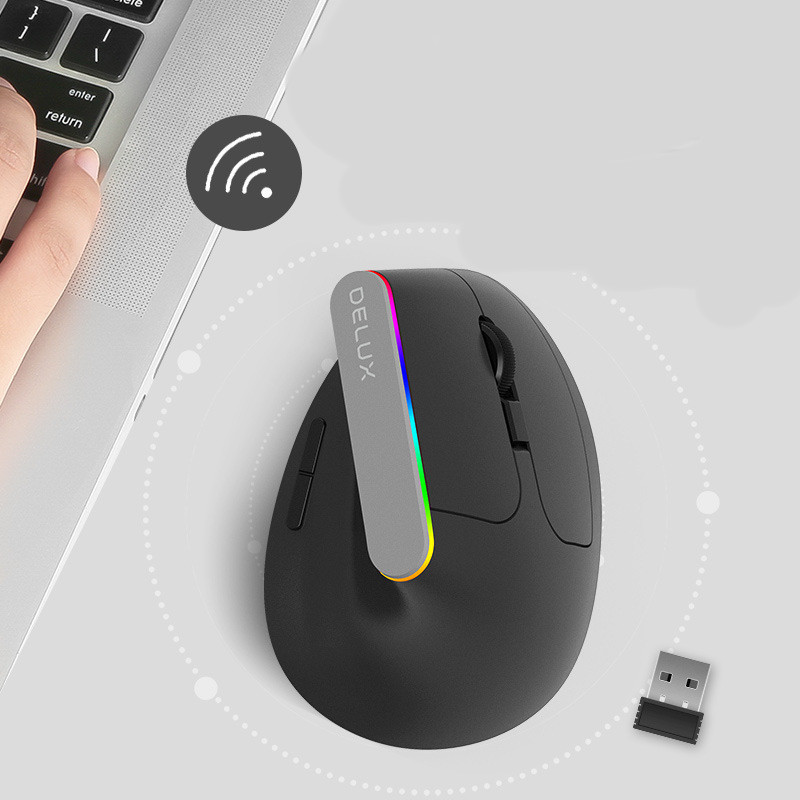 Vertical Vertical Mouse Wireless Desktop Laptop Office Ergonomic Usb Mouse photo 2