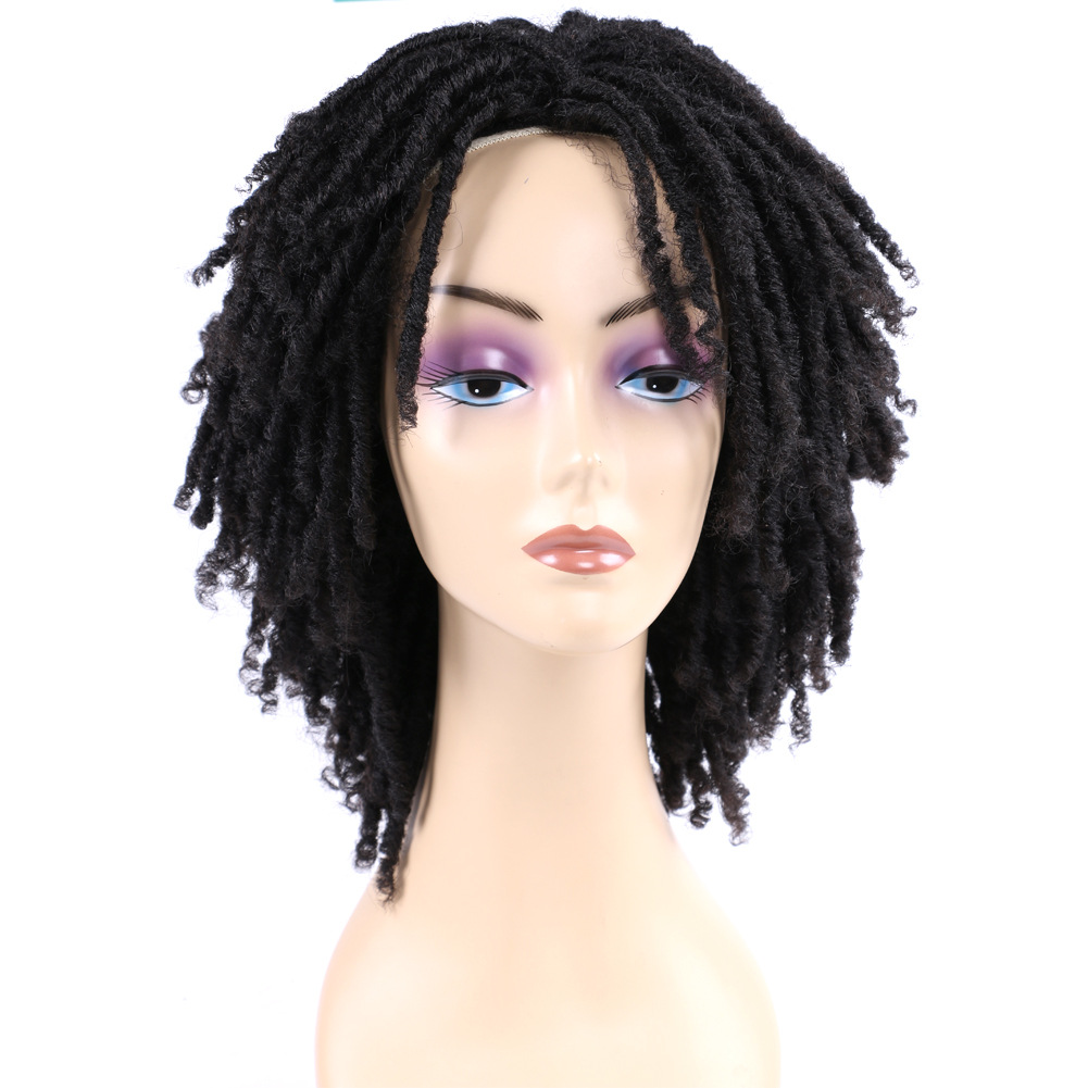 Dirty Braid Wig With Chemical Fiber Headgear photo 1