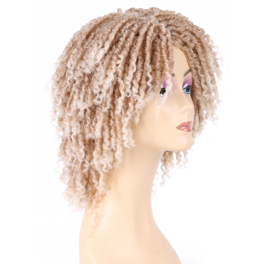 Dirty Braid Wig With Chemical Fiber Headgear photo 5