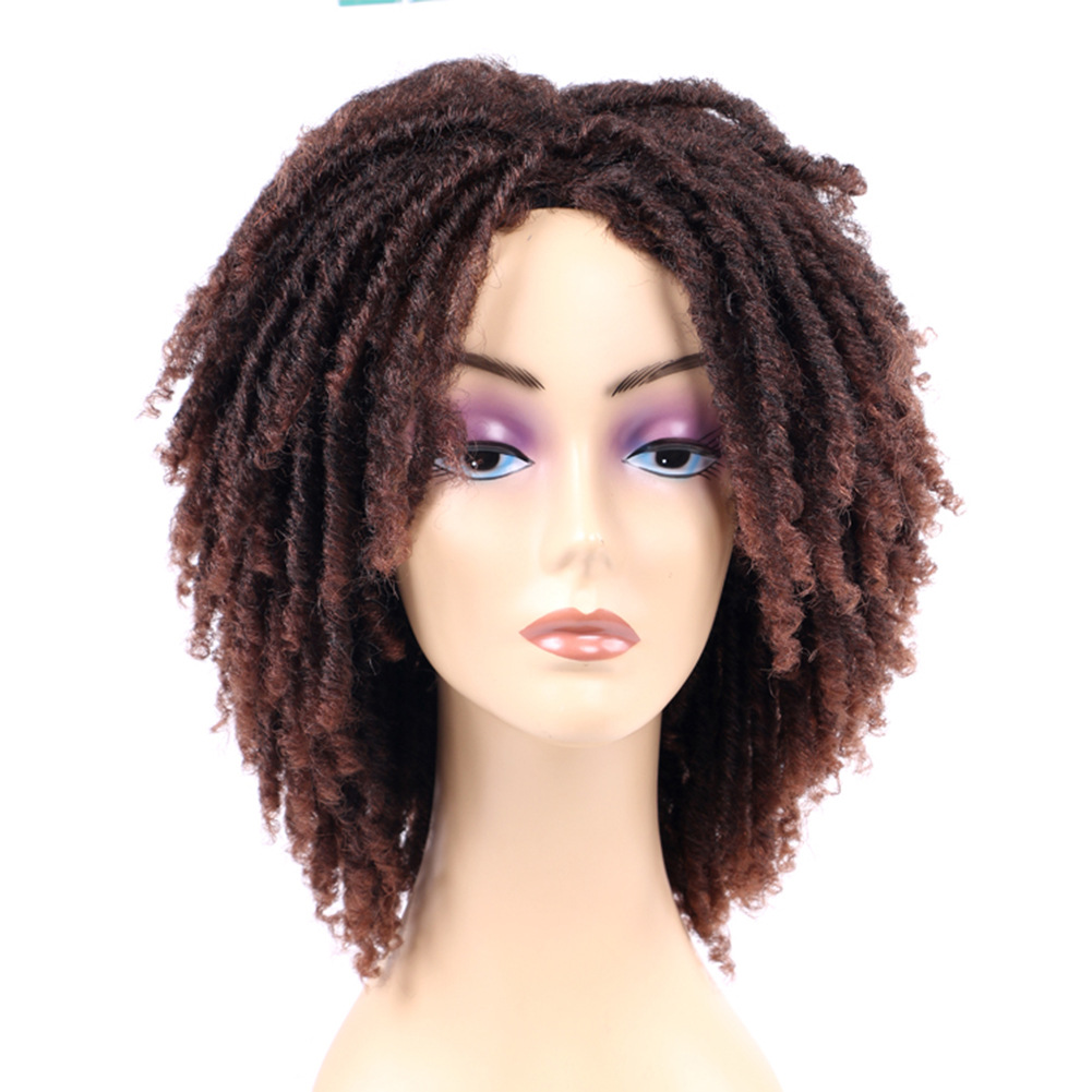 Dirty Braid Wig With Chemical Fiber Headgear photo 3