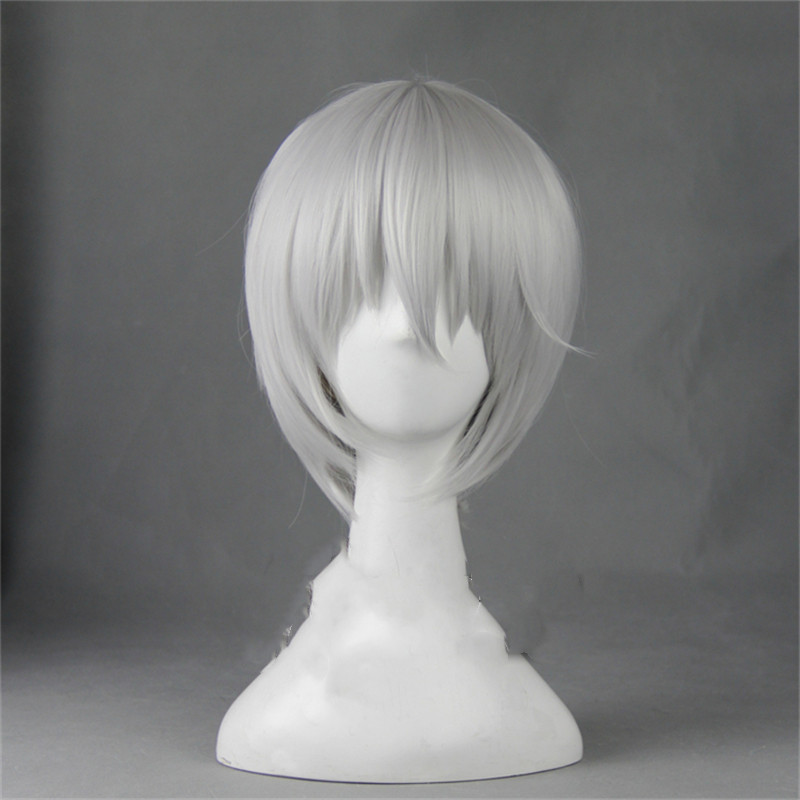 Broad Silk Vitality Girl White Short Hair Cosplay Wig photo 1