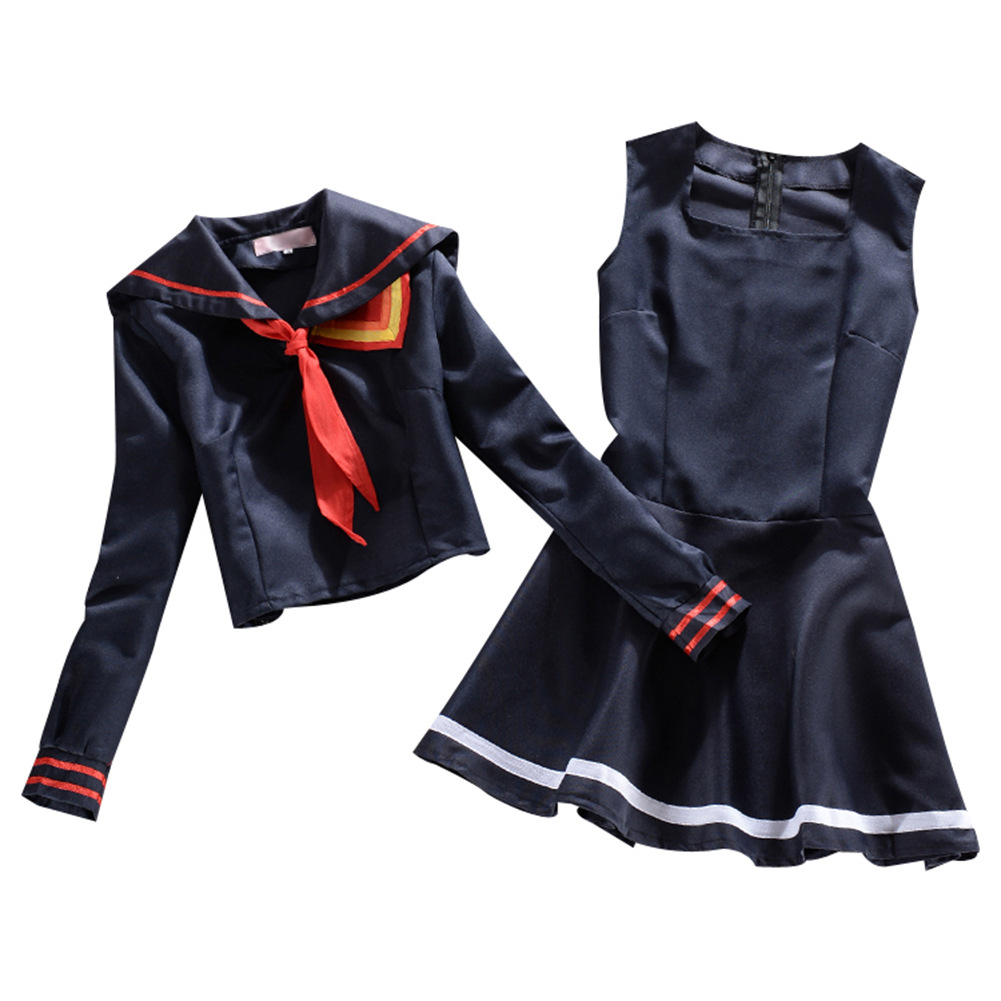 Cosplay Costume T-Shirt Skirt Sailor-Suit School-Uniform Ryuko Kill-Matoi Japanese-Anime photo 1
