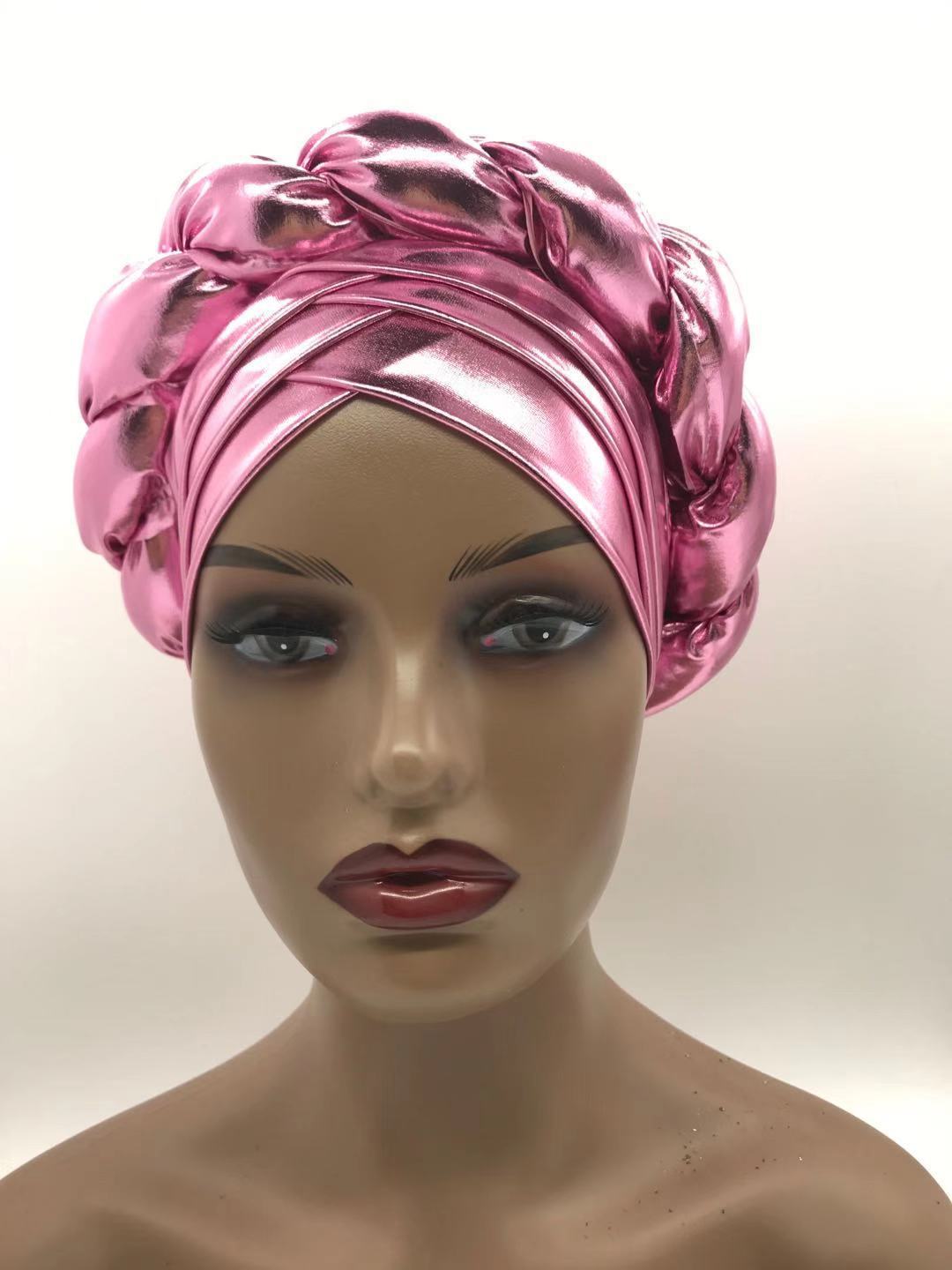 Three-Layer Brim Milk Silk Bronzing Braid Head photo 7