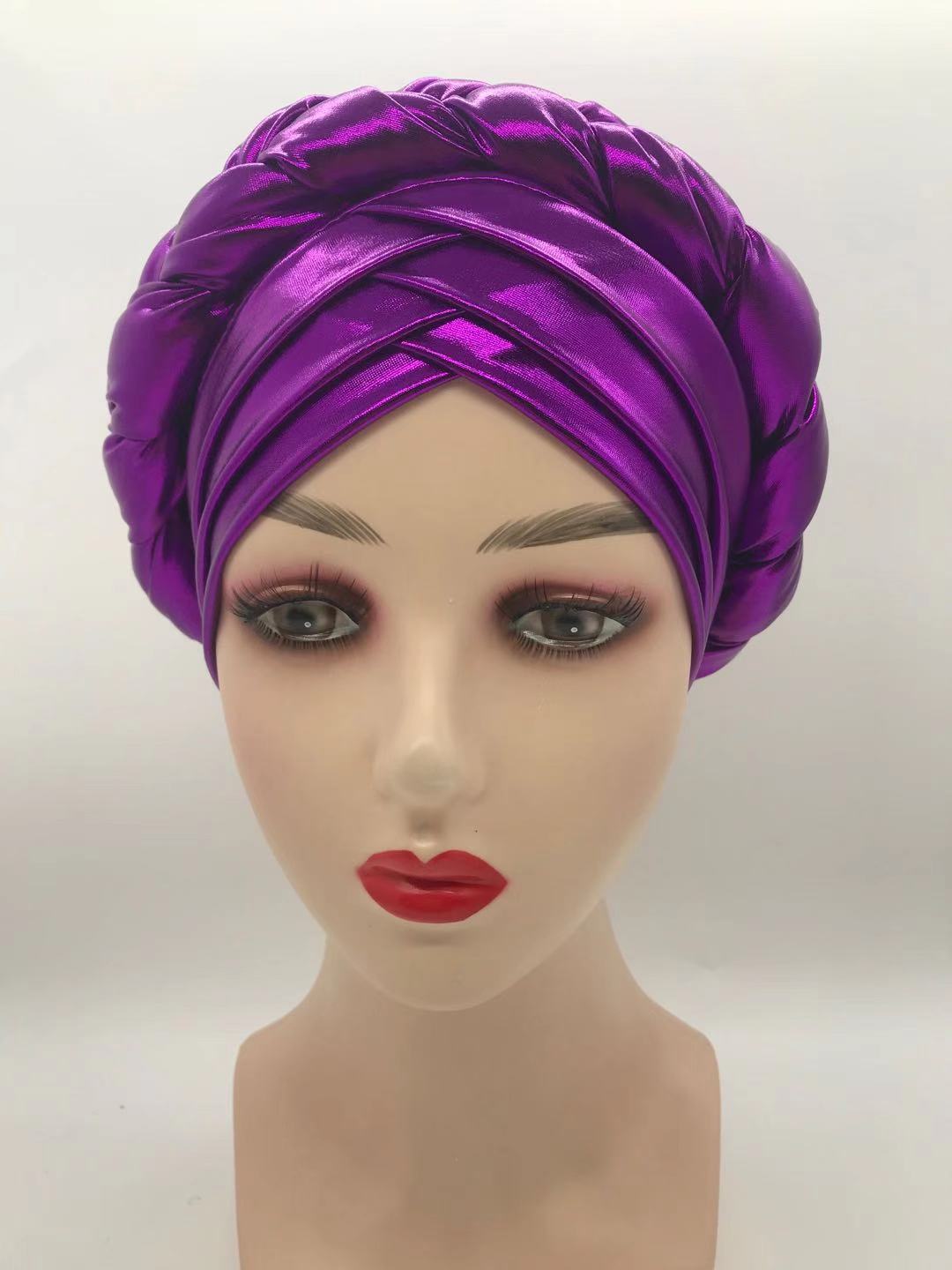 Three-Layer Brim Milk Silk Bronzing Braid Head photo 5