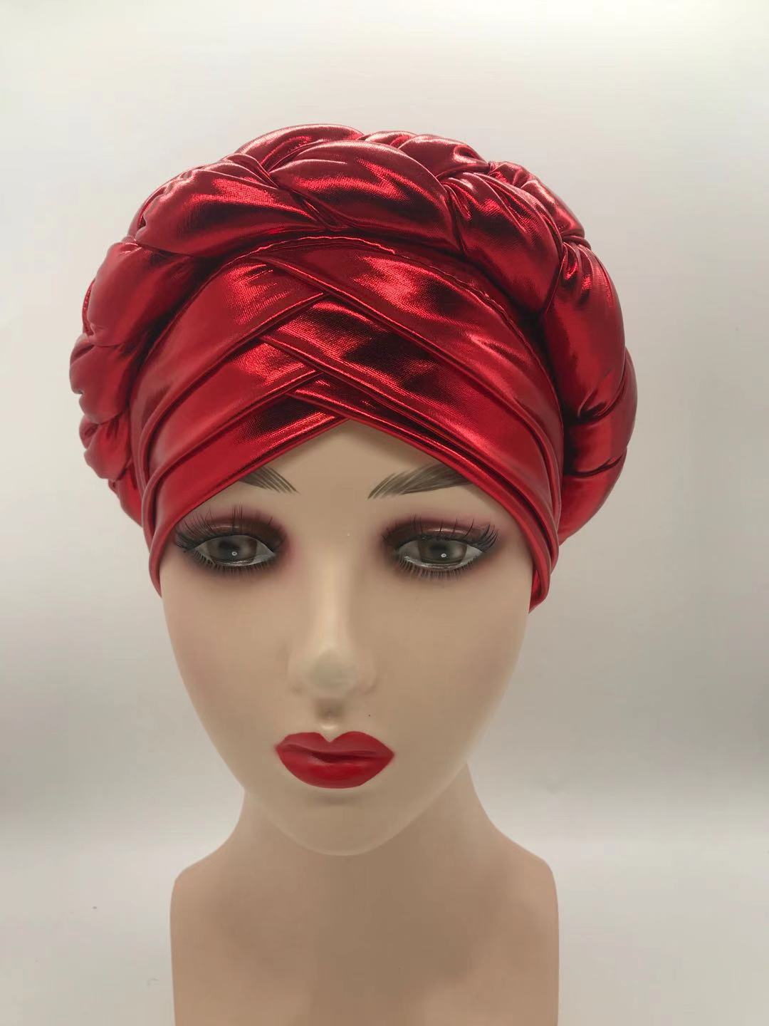 Three-Layer Brim Milk Silk Bronzing Braid Head photo 2