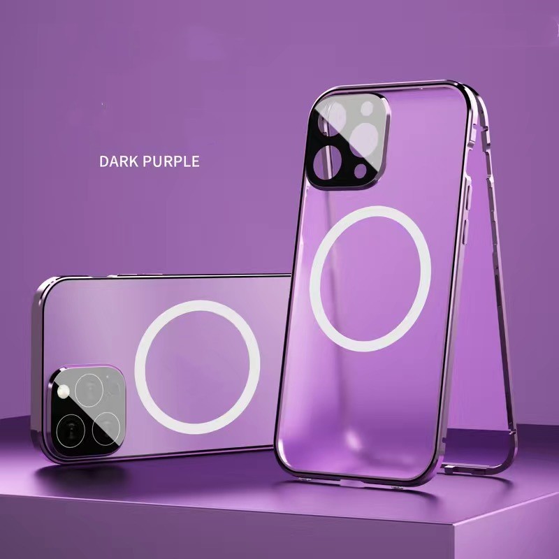 New Phone Case Magsafe Magnetic All-inclusive Double-sided Glass Anti-fall Shell photo 6