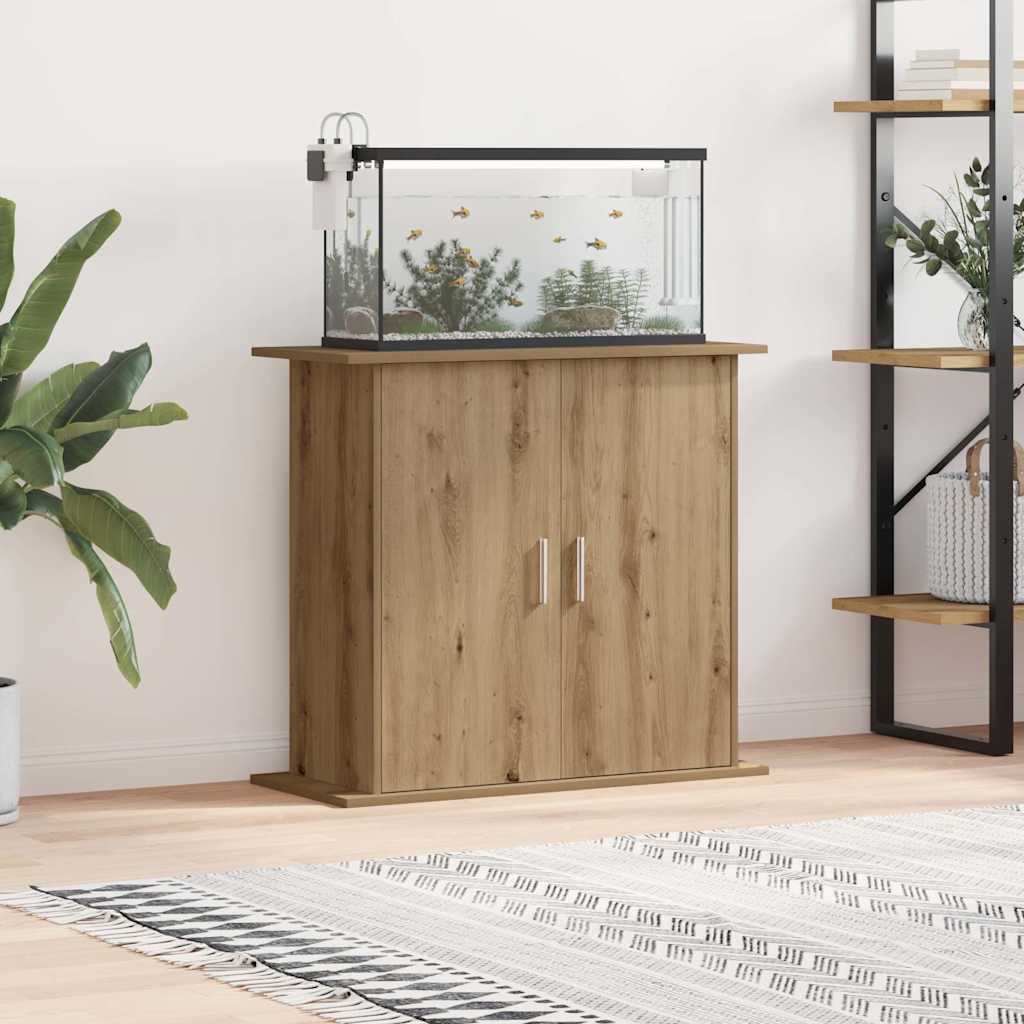   Aquarium Stand 81x Wood Material   Aquarium Stand Sonoma Oak 81 photo 8
