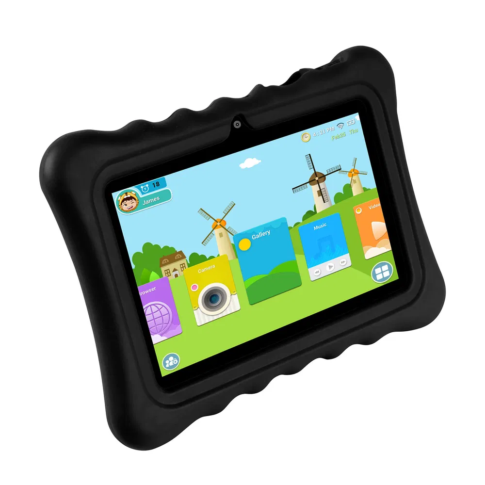 Shock-resistant Silicone Snap-on Case With Stand For 7' Tablets photo 2
