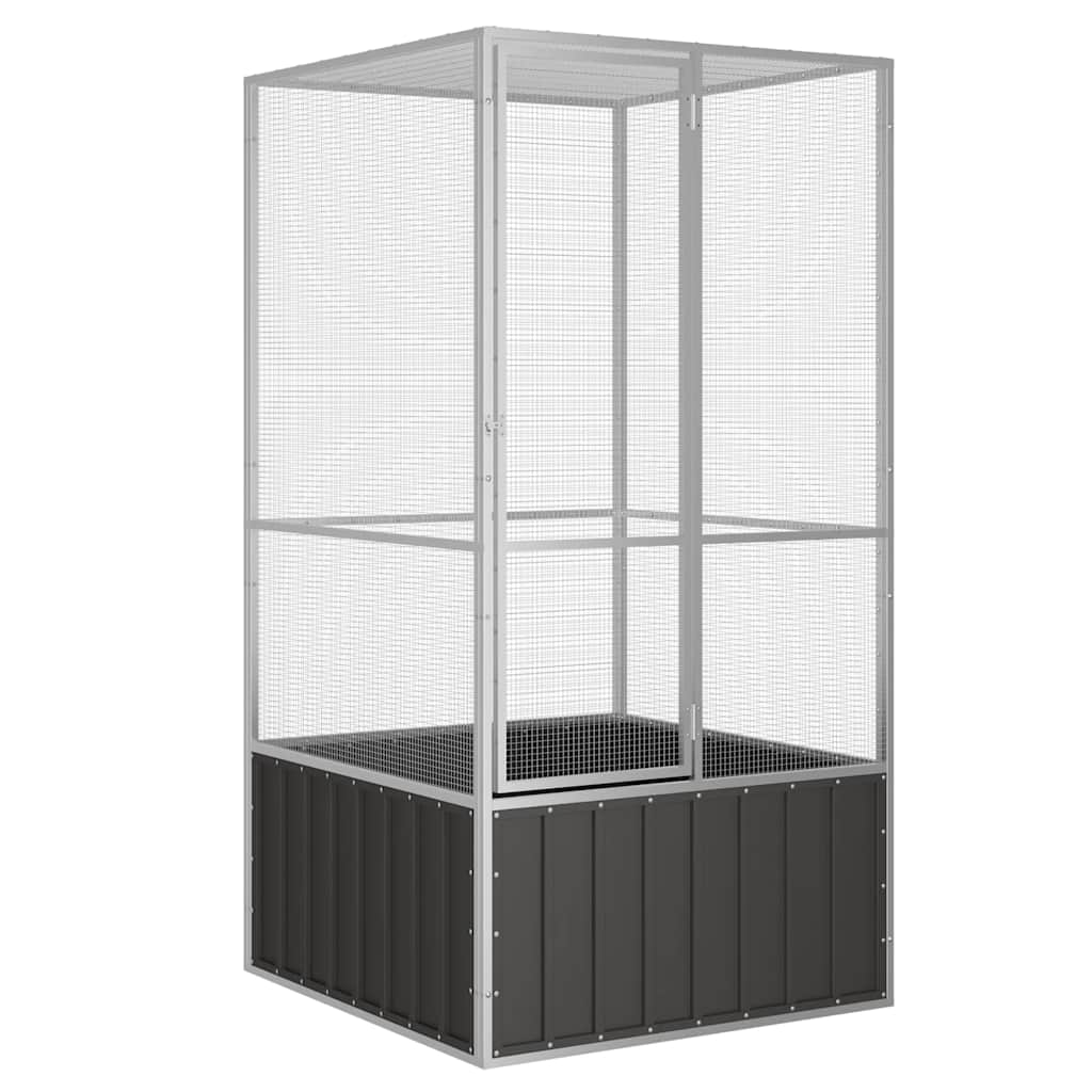   bird cage anthracite 111x107x211.5 cm Galvanized   bird cage photo 6