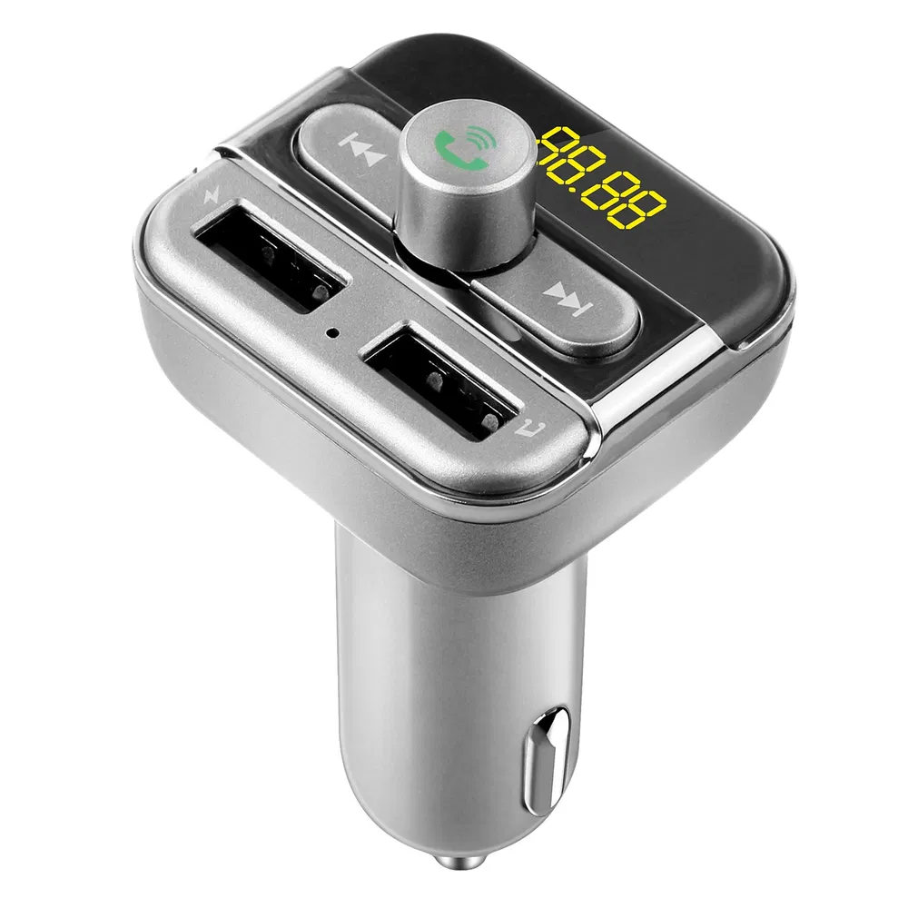 Car Wireless FM Transmitter 3.4A Dual USB Charge Hands-free Call Car MP3 Player photo 2