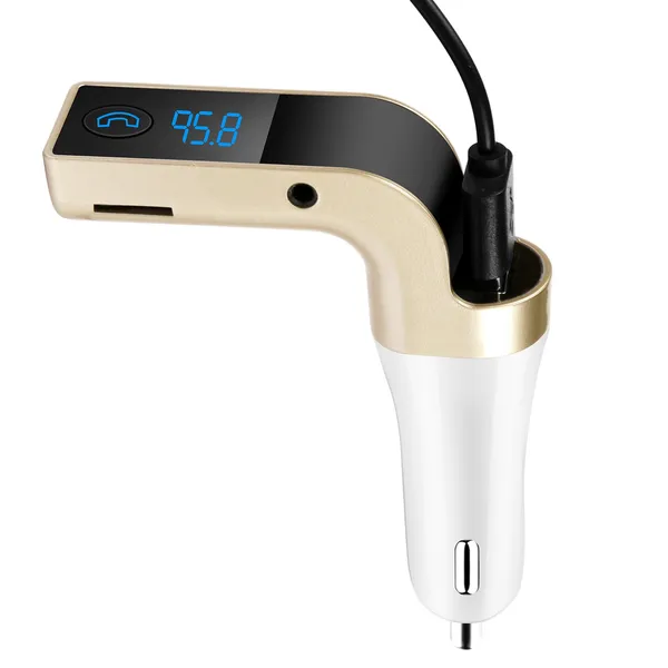 Car Wireless FM Transmitter USB Charger Hands-free Call MP3 Player MMC Card Reading Aux-in LCD Display photo 1