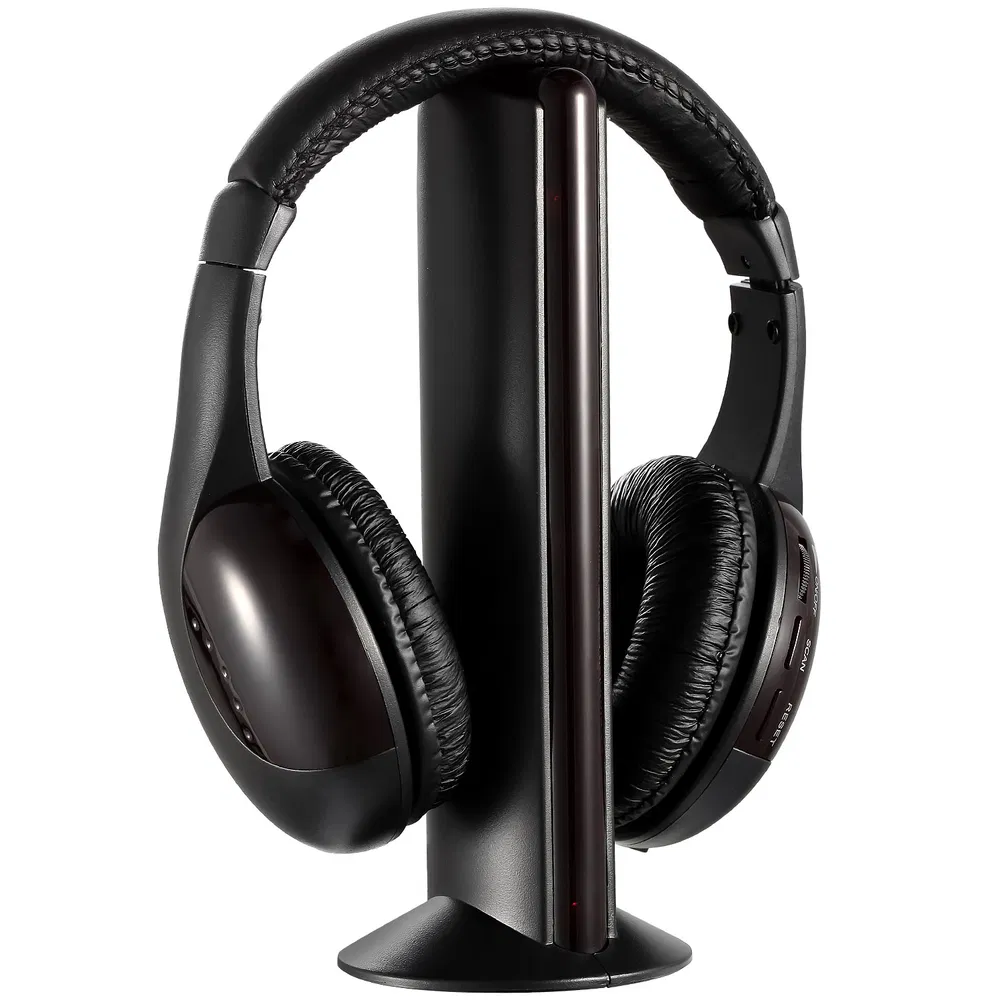 Wireless RF Headphones HiFi Over Ear Headsets RF Transmitter Receiver photo 2