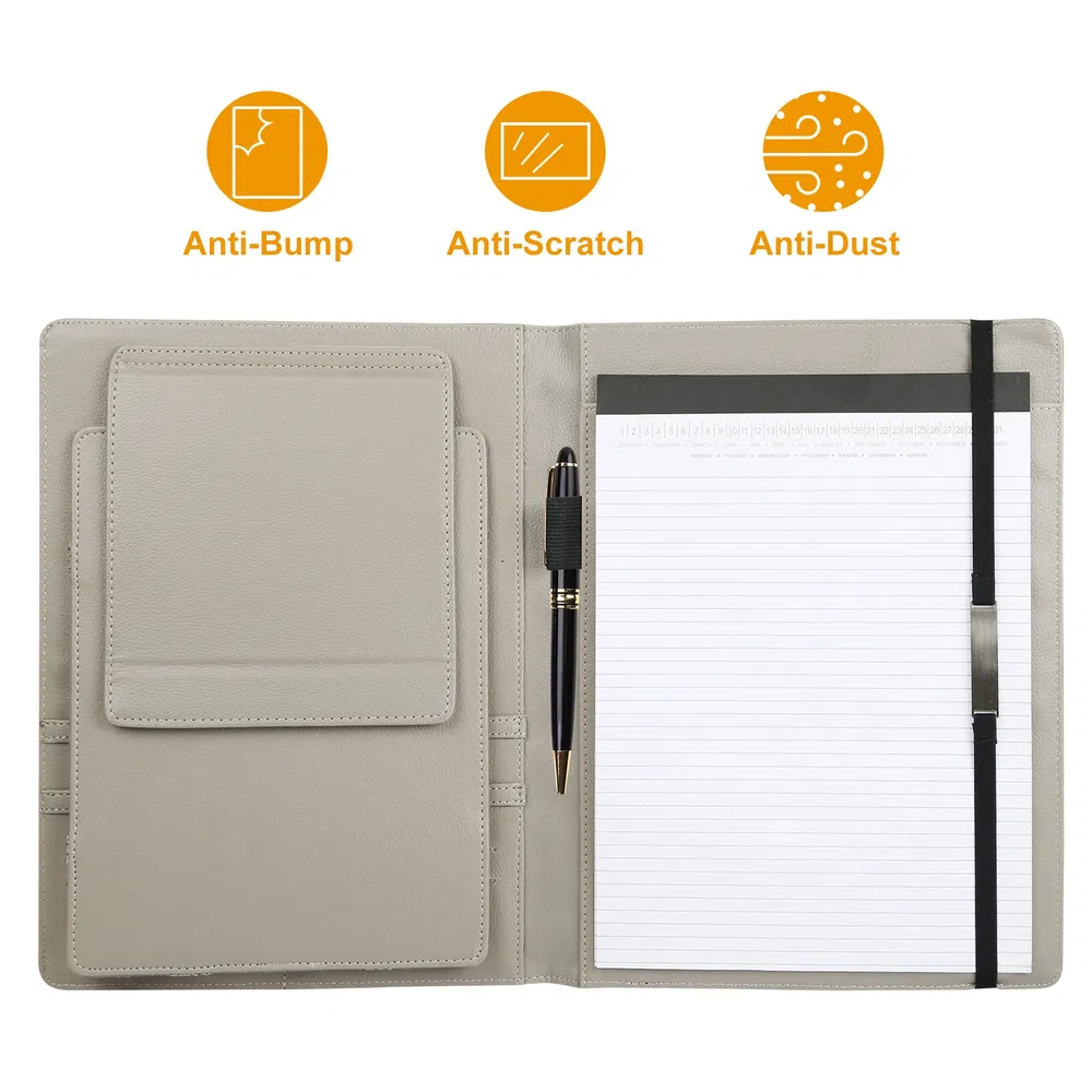 Organizer Case For 9.7in Tablet PC Business Tablet Portfolio With A5 Notepad Paper Pad Card Holder photo 2