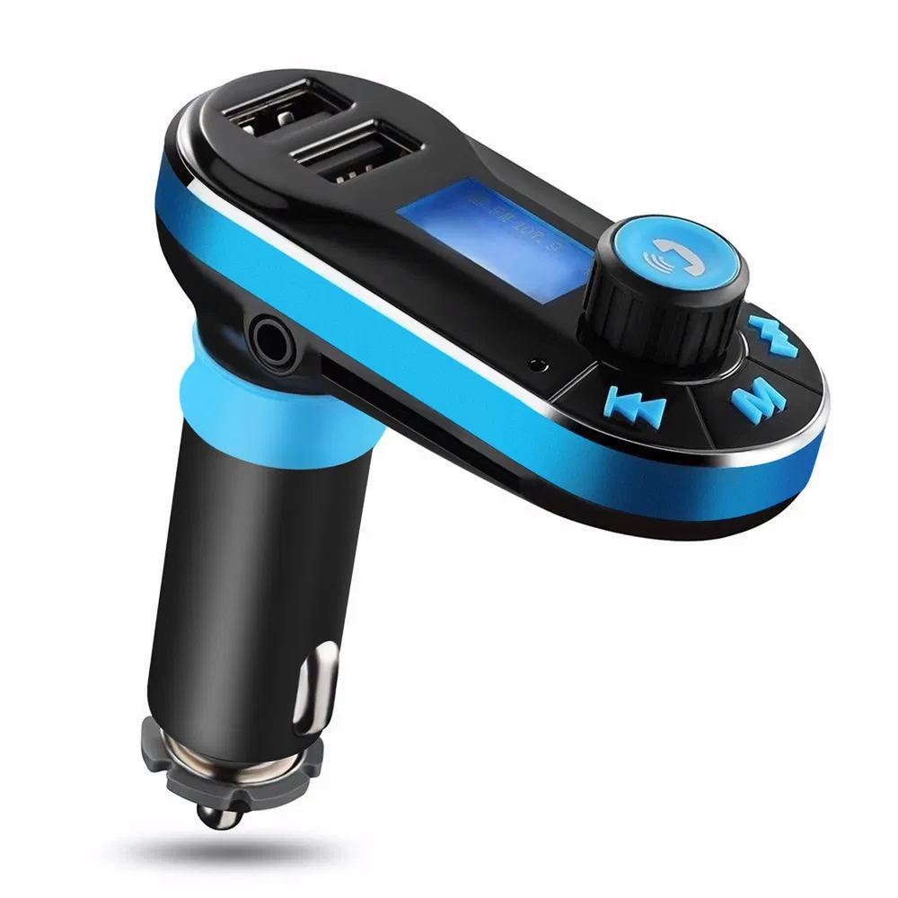 Car Wireless FM Transmitter Dual USB Charger Hands-free Call MP3 Player Aux-in LED Display Remote Controller photo 2
