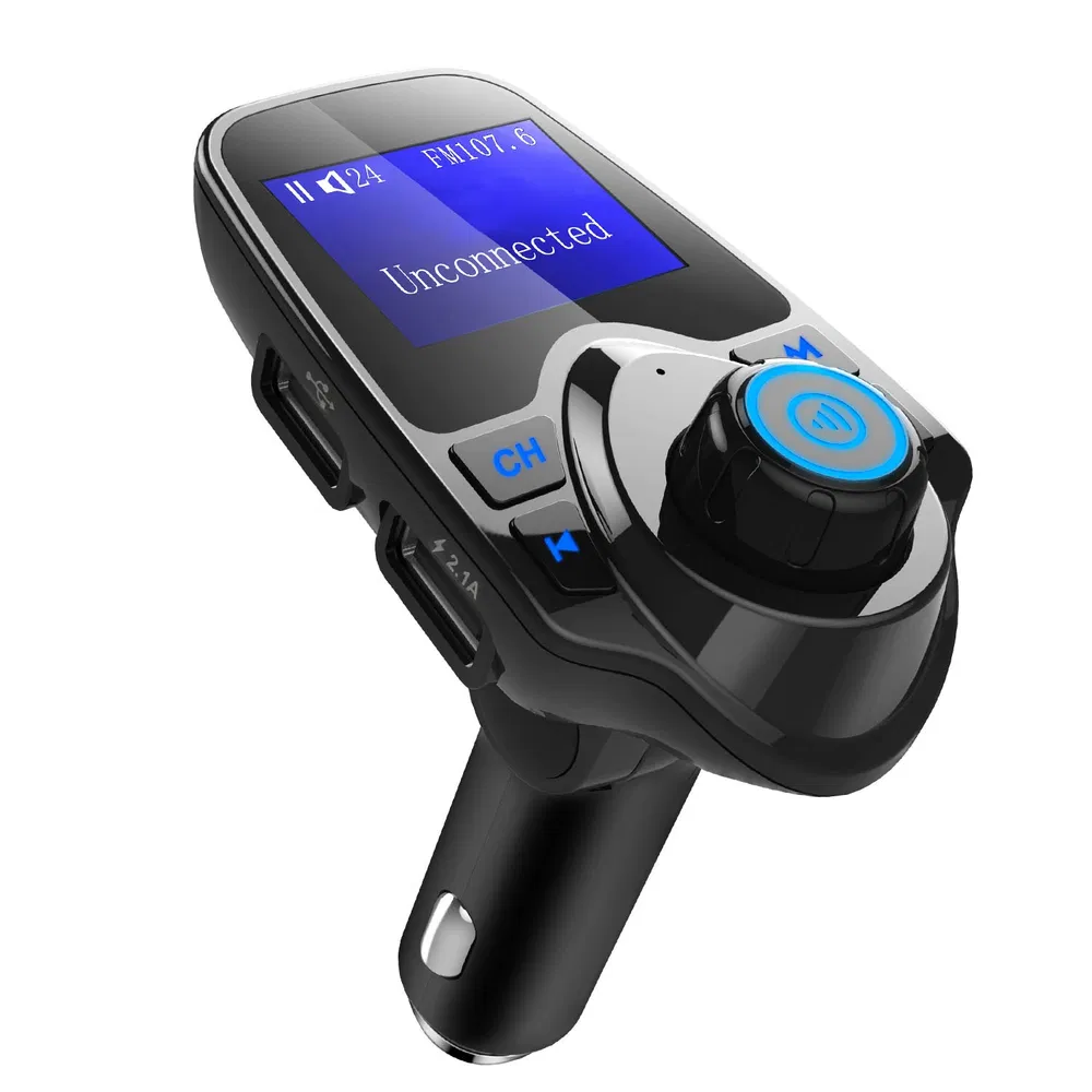 Car Wireless FM Transmitter MP3 Player Hand-Free Call USB Charger AUX Input photo 2