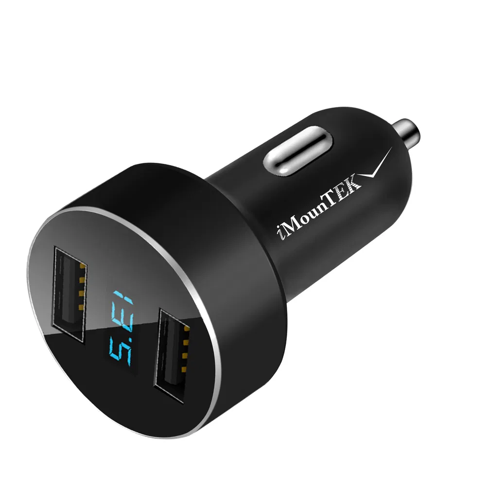 Universal 15W/3.1A Dual USB Car Charger Adapter Aluminum Alloy Fast Car Charging Adapter For IPhone XR XS Tablet PC photo 2