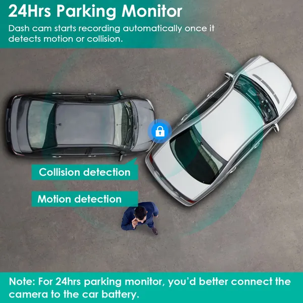 3 Channel Dash Cam Front Inside Rear Vehicle Driving Recorder Car DVR With 32G MMC Card G Sensor Motion Detection Parking Monitor Night Vision Loop Recording photo 2