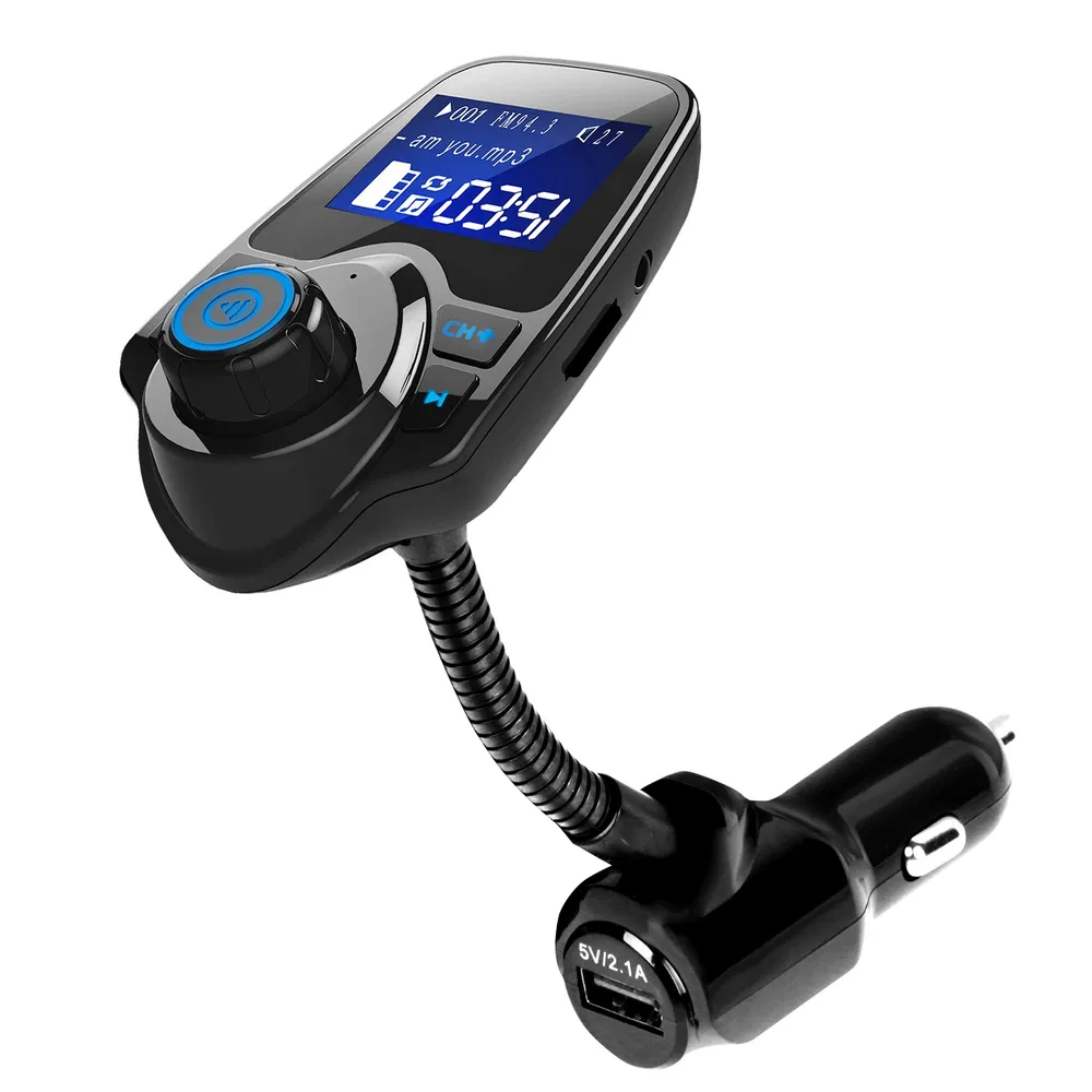 Car Wireless FM Transmitter Fast USB Charge Hands-free Call Car MP3 Player AUX Input photo 2