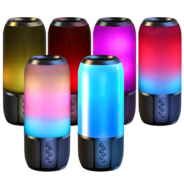 Wireless Portable Speaker Loud Stereo Speaker With Color Changing Light Radio Party TWS Speaker For Home Outdoor Travelling photo 1