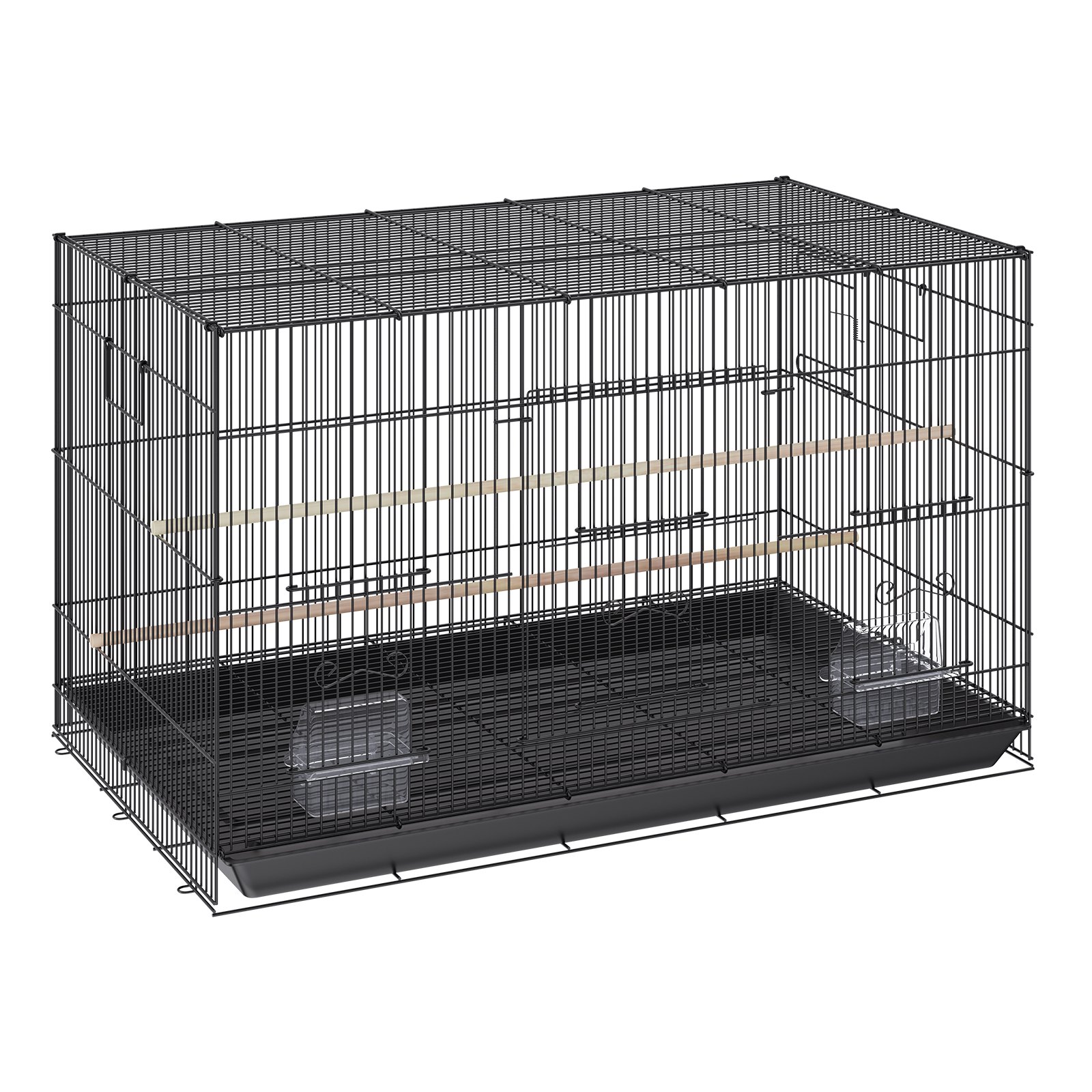 30 Inch Bird Cage, Metal Large Parakeet Cages For Cockatiels Small Parrot Budgies Lovebirds Canaries, Pet Bird Cage With Rolling Stand And Tray photo 1
