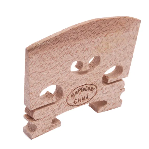 4-4 High Quality Maple Violin Bridge Wood-colored photo 4