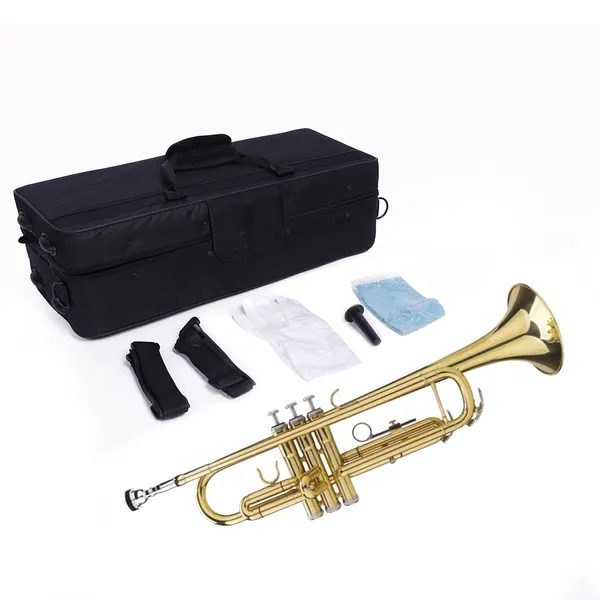 Drop B Tone Adjustable Trumpet Gloves Set Plaint Golden photo 4