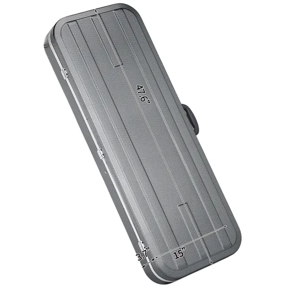 High Grade Electric Bass Guitar ABS Molded Hard Case Grayish Blue photo 4