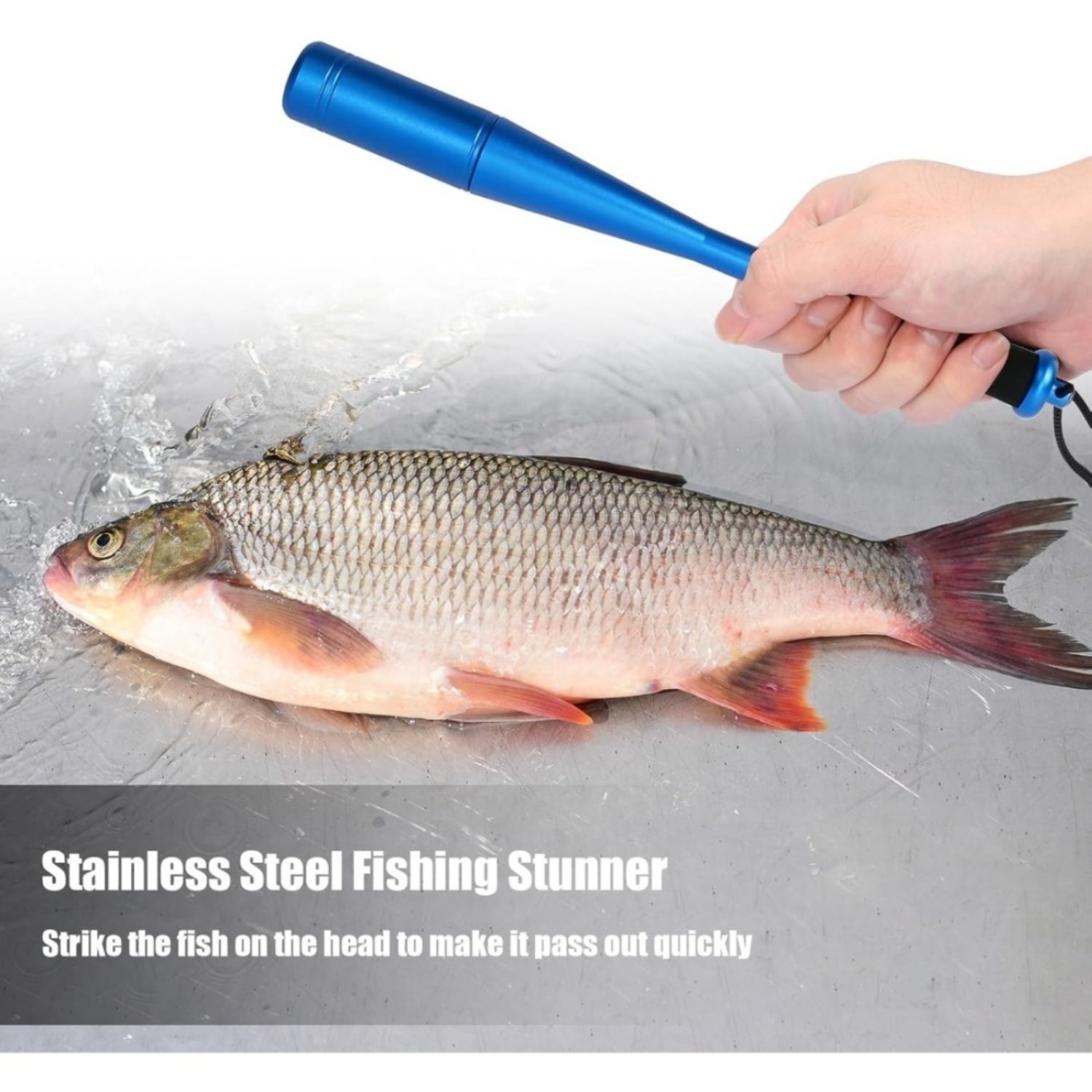3-piece Fishing Fish Killer Set 24.5 Cm Aluminum Fish Killer Includes Fishing Pliers And Hook Remover Fishing Accessories For Beginners Outdoor Carp And Trout Fishing photo 1