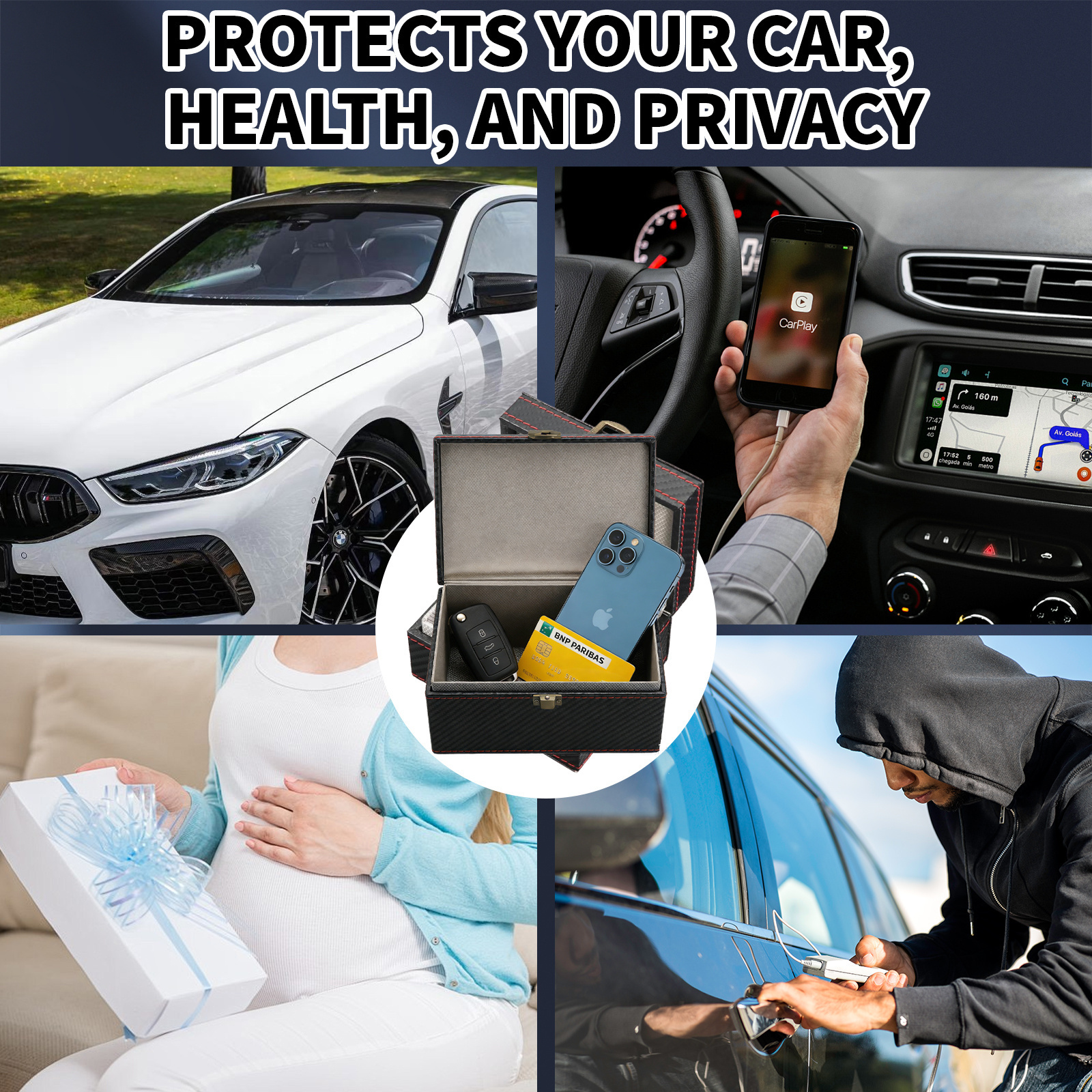 Car Key Storage Box With Keyless Go Protection Party Accessory Set photo 4