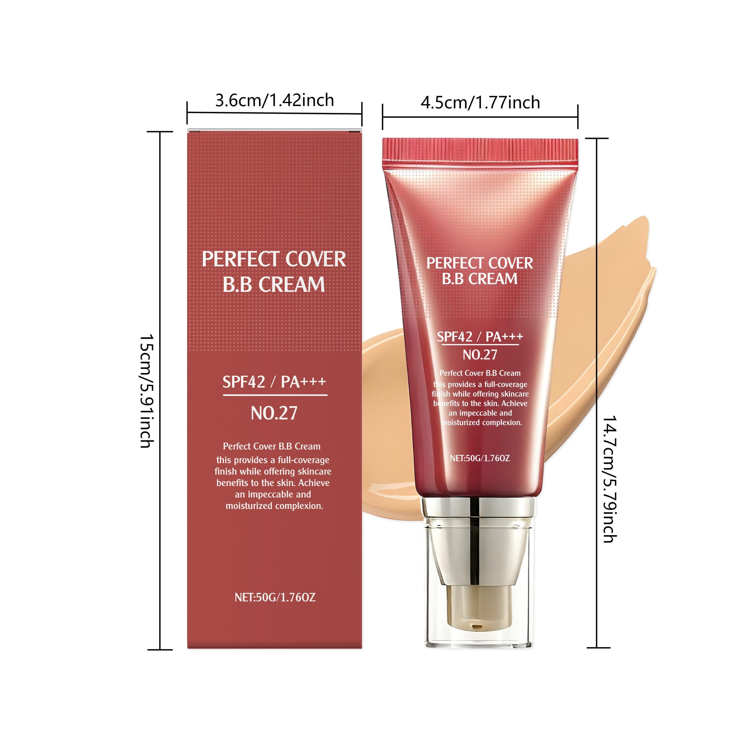 AMZ Concealer BB Cream, Skin Tone, 50 g photo 7
