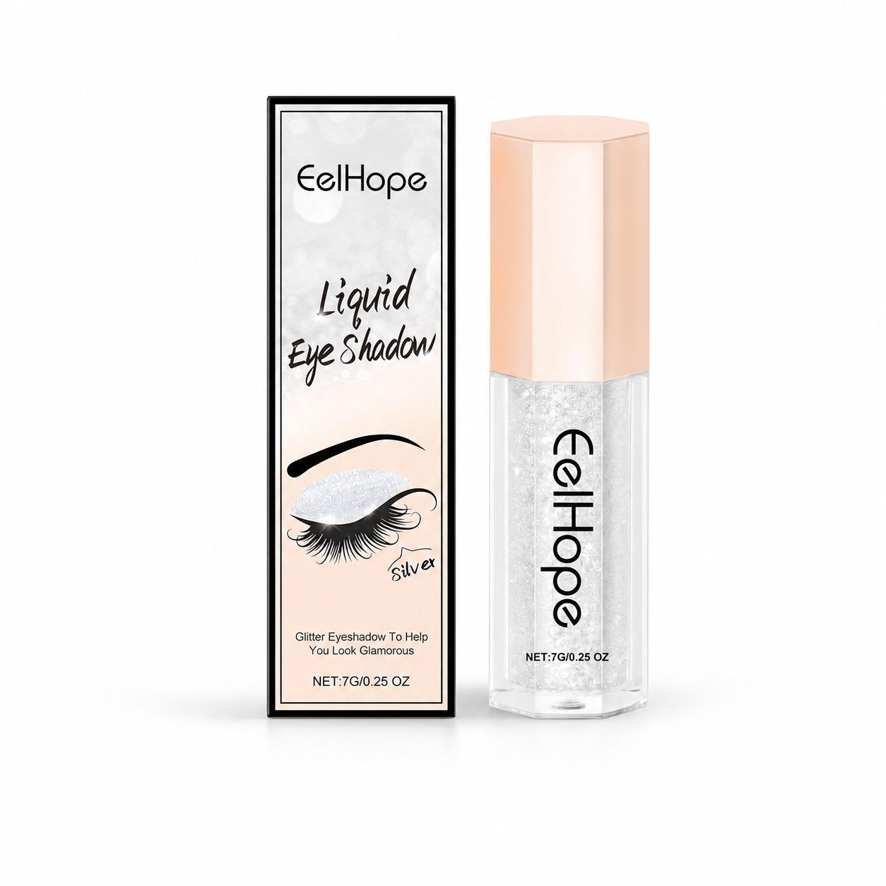 EELHOPE Shimmer Liquid Eyeshadow, Silver White, 7 g photo 1