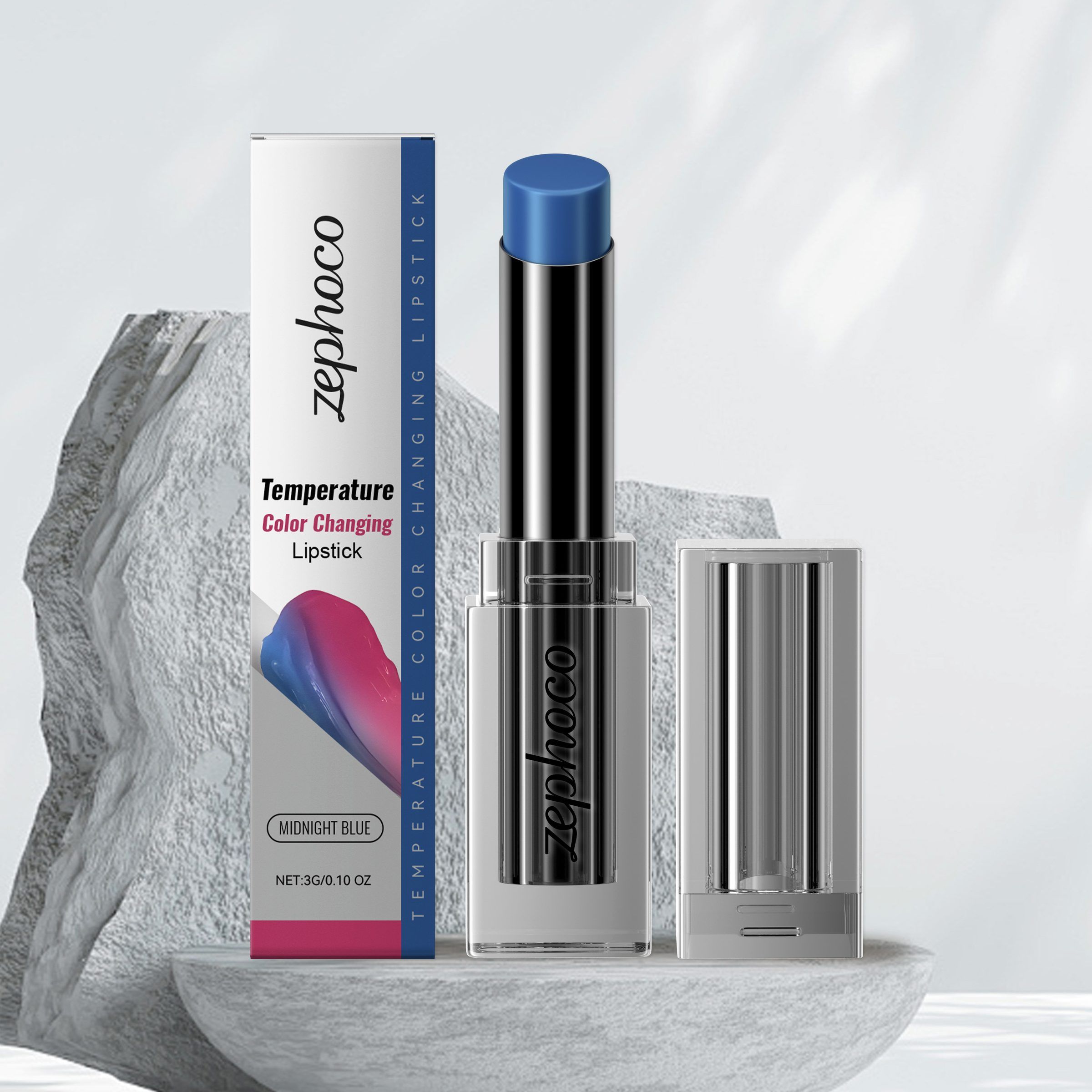 zephoco Tone-Adjusting Lipstick, Obsidian, 3 g photo 4